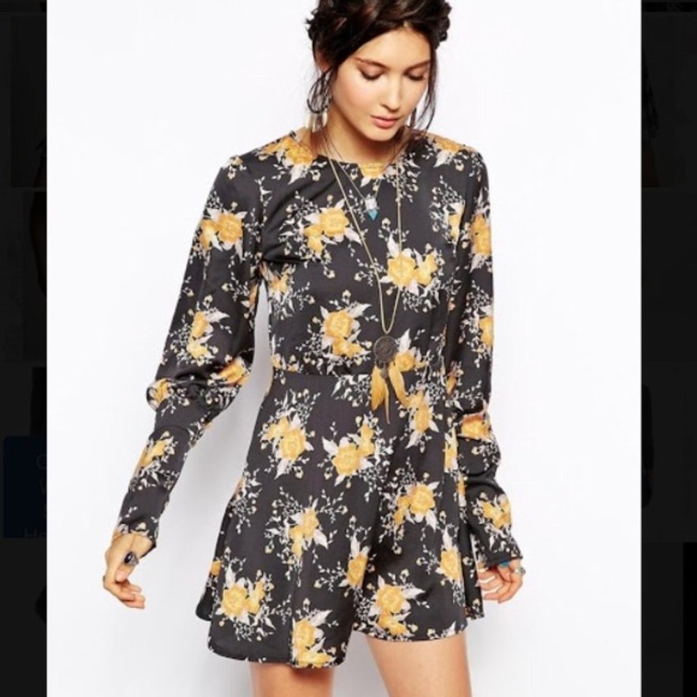 FREE PEOPLE Parker floral long sleeve dress - Picture 1 of 6